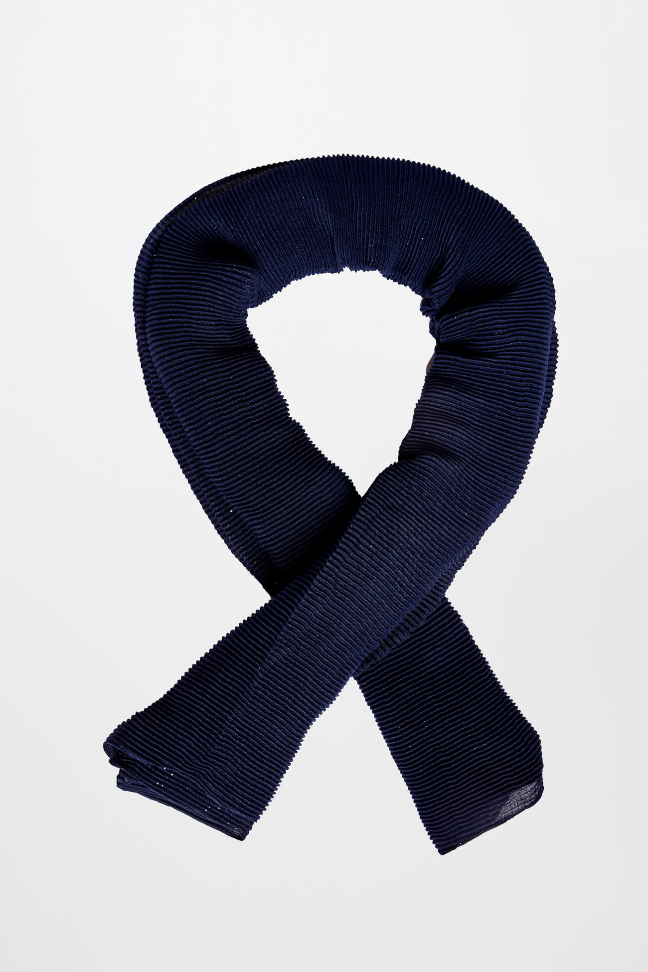Navy Solid Scarf, , image 1